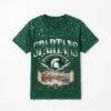 Michigan State Spartans Gameday Couture Women's Sky's the Limit Washed Micro Rhinestone T-Shirt - Green - Front View