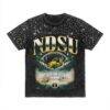 NDSU Bison Gameday Couture Women's Sky's the Limit Washed Micro Rhinestone T-Shirt - Black - Front View