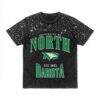 North Dakota Gameday Couture Women's In the Zone Washed Micro Rhinestone T-Shirt - Black - Front View
