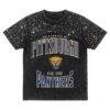 Pitt Panthers Gameday Couture Women's In the Zone Washed Micro Rhinestone T-Shirt - Black - Front View