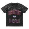 UConn Huskies Gameday Couture Women's In the Zone Washed Micro Rhinestone T-Shirt - Black - Front View