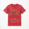 Maryland Terrapins Gameday Couture Women's Sparkle & Score Washed Micro Rhinestone T-Shirt - Red - Front View