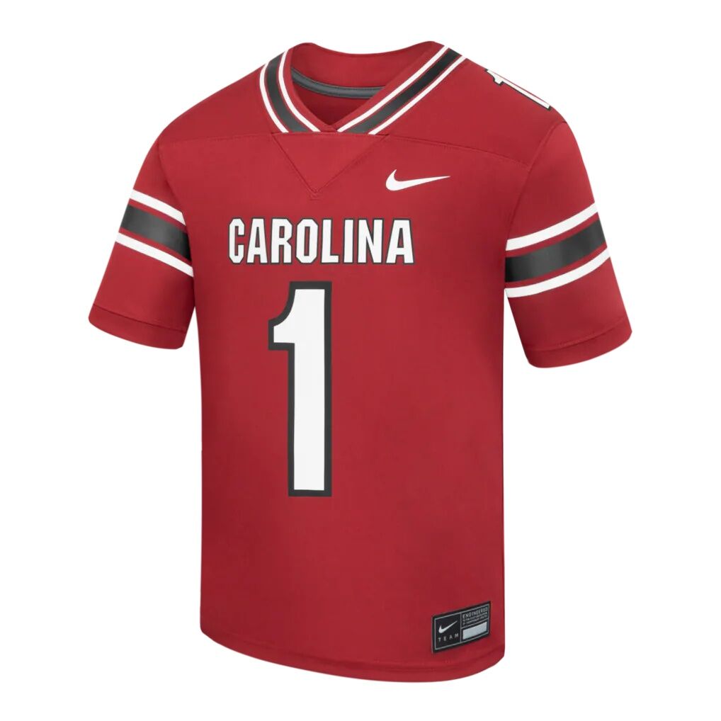 #1 South Carolina Gamecocks Nike Preschool Home Replica Football Jersey - Garnet