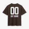 Cleveland Browns Women's Touchdown Wordmark Personalized Name & Number T-Shirt - Brown - Detail View