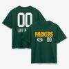 Green Bay Packers Women's Touchdown Wordmark Personalized Name & Number T-Shirt - Green - Front View