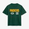 Green Bay Packers Women's Touchdown Wordmark Personalized Name & Number T-Shirt - Green - Side View