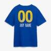 Los Angeles Rams Touchdown Wordmark Personalized Name & Number T-Shirt - Royal - Detail View