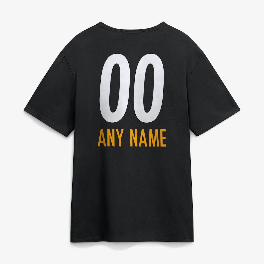 Pittsburgh Steelers  Touchdown Wordmark Personalized Name & Number T-Shirt