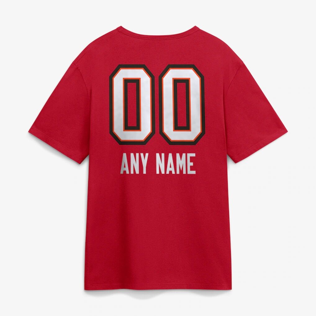 Tampa Bay Buccaneers  Touchdown Wordmark Personalized Name & Number T-Shirt