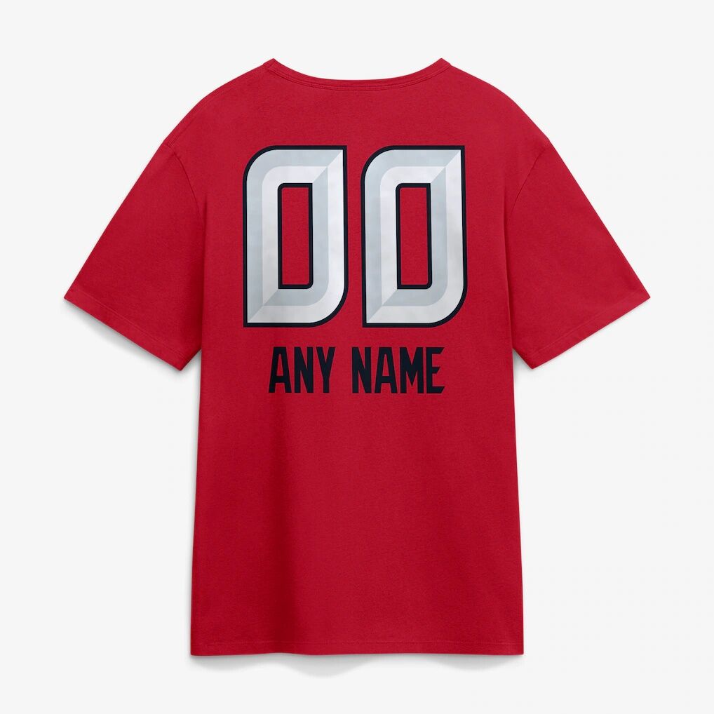 Houston Texans  Touchdown Wordmark Personalized Name & Number T-Shirt