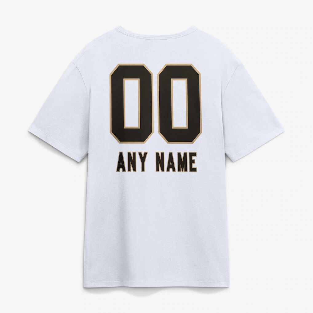 New Orleans Saints  Touchdown Wordmark Personalized Name & Number T-Shirt