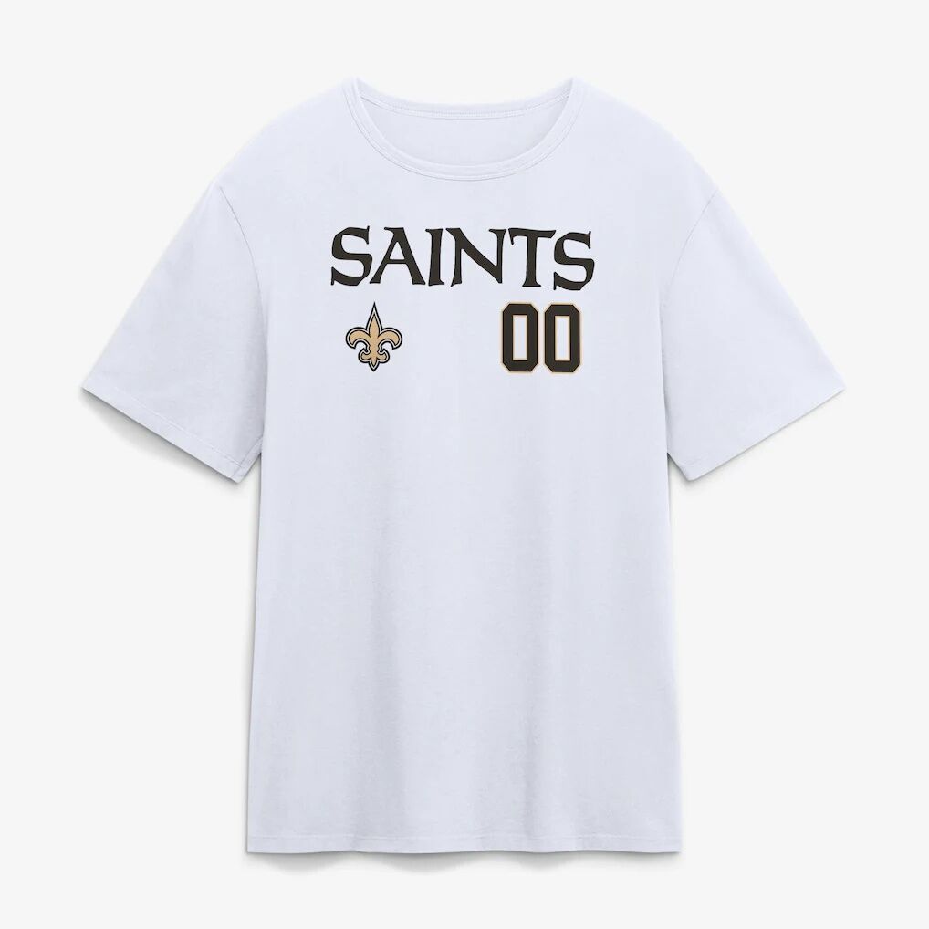 New Orleans Saints  Touchdown Wordmark Personalized Name & Number T-Shirt