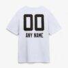 Jacksonville Jaguars Touchdown Wordmark Personalized Name & Number T-Shirt - White - Detail View