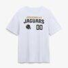 Jacksonville Jaguars Touchdown Wordmark Personalized Name & Number T-Shirt - White - Side View