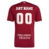 Orlando City SC adidas 2026 Archive Replica Custom Jersey - Red - Detail View