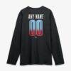 Colorado Rapids Home Field Pop Personalized Name & Number Long Sleeve T-Shirt - Black - Detail View