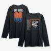 FC Cincinnati Home Field Pop Personalized Name & Number Long Sleeve T-Shirt - Black - Front View