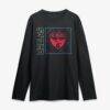 FC Dallas Home Field Pop Personalized Name & Number Long Sleeve T-Shirt - Black - Side View