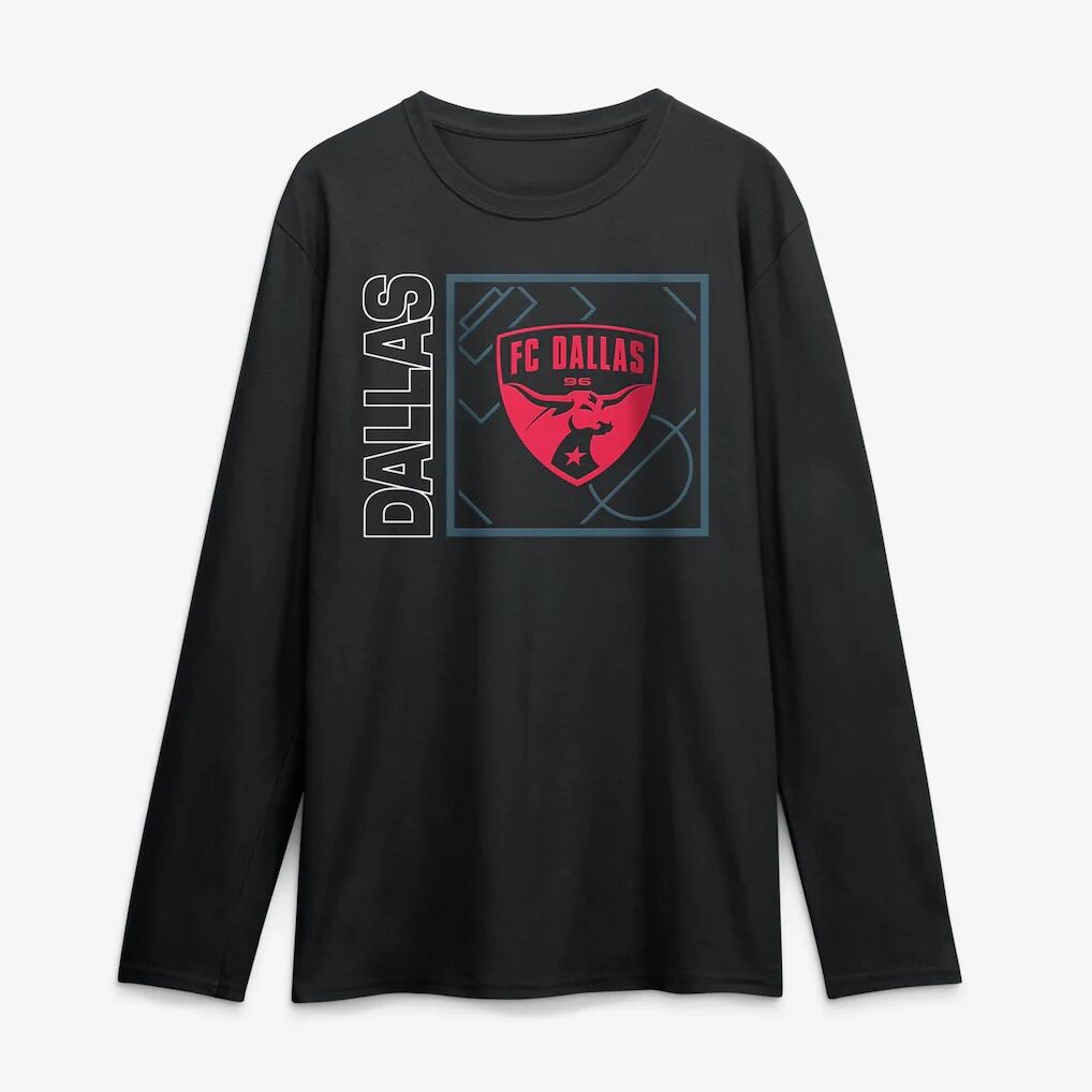 FC Dallas  Home Field Pop Personalized Name & Number Long Sleeve T-Shirt