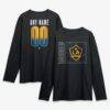 LA Galaxy Home Field Pop Personalized Name & Number Long Sleeve T-Shirt - Black - Front View