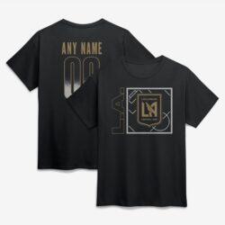 LAFC Home Field Pop Personalized Name & Number T-Shirt - Black - Front View