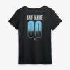 Minnesota United FC Women's Home Field Pop Personalized Name & Number V-Neck T-Shirt - Black - Detail View