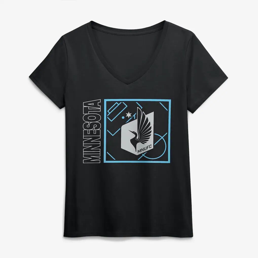 Minnesota United FC Women's Home Field Pop Personalized Name & Number V-Neck T-Shirt
