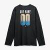 Philadelphia Union Home Field Pop Personalized Name & Number Long Sleeve T-Shirt - Black - Detail View
