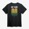 Portland Timbers Home Field Pop Personalized Name & Number T-Shirt - Black - Detail View