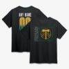 Portland Timbers Home Field Pop Personalized Name & Number T-Shirt - Black - Front View