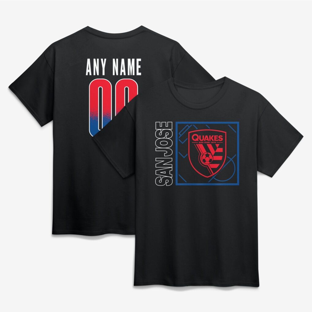 San Jose Earthquakes Big & Tall Home Field Pop Personalized Name & Number T-Shirt