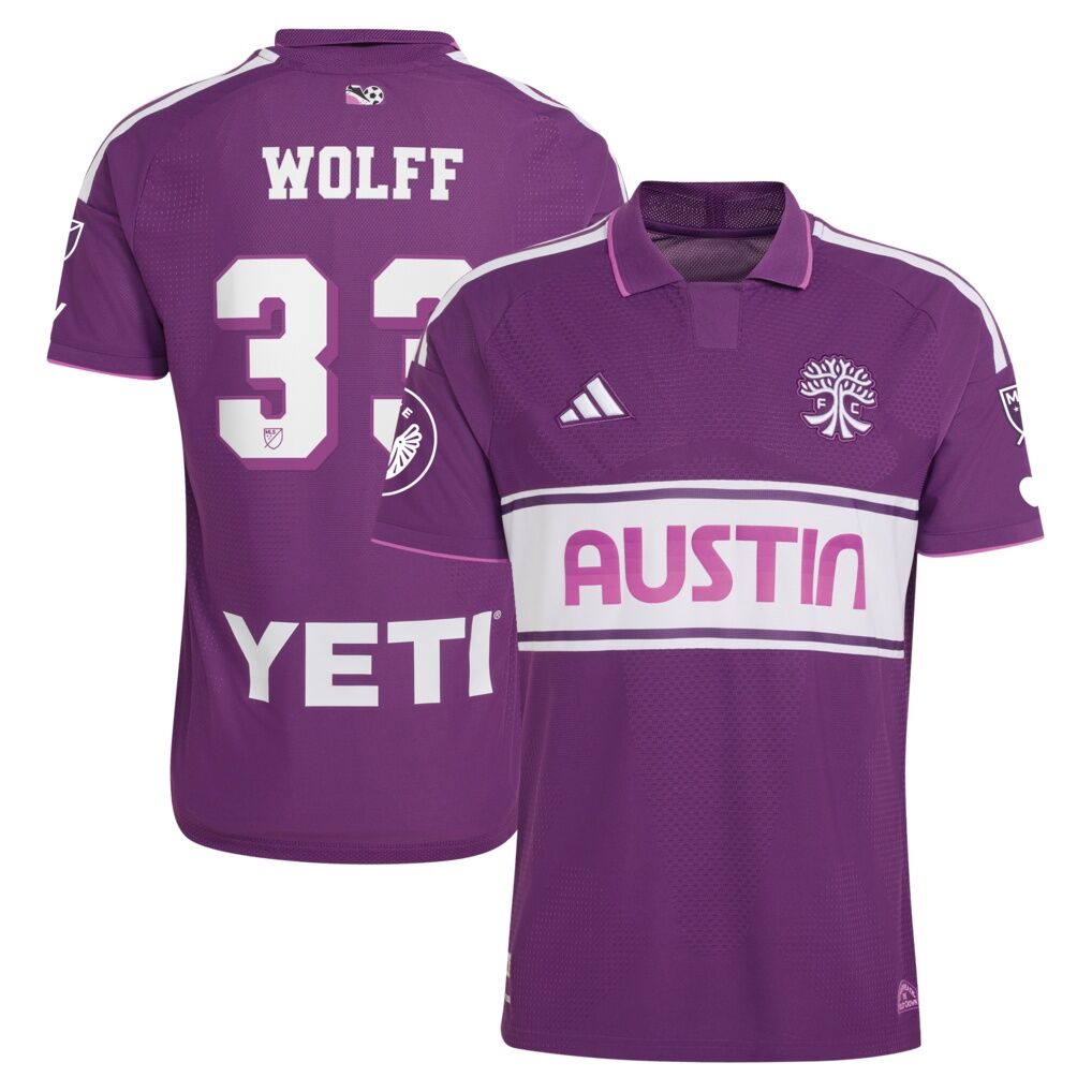 Owen Wolff Austin FC adidas 2026 Archive On-Field Authentic Jersey