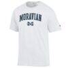 Moravian Greyhounds Champion Campus T-Shirt - White - Side View