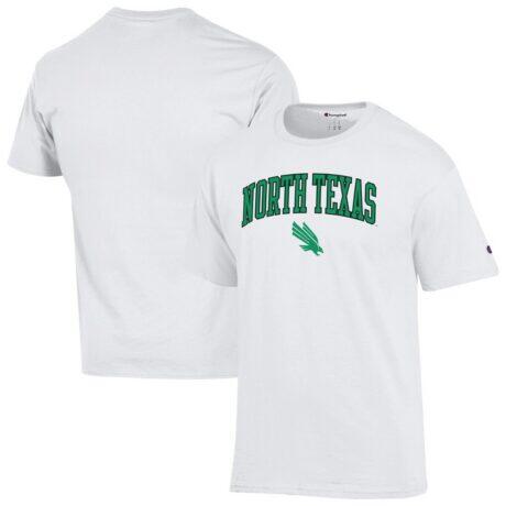 North Texas Mean Green Champion Campus T-Shirt - White - Front View