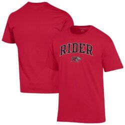 Rider Broncs Champion Campus T-Shirt - Scarlet - Front View