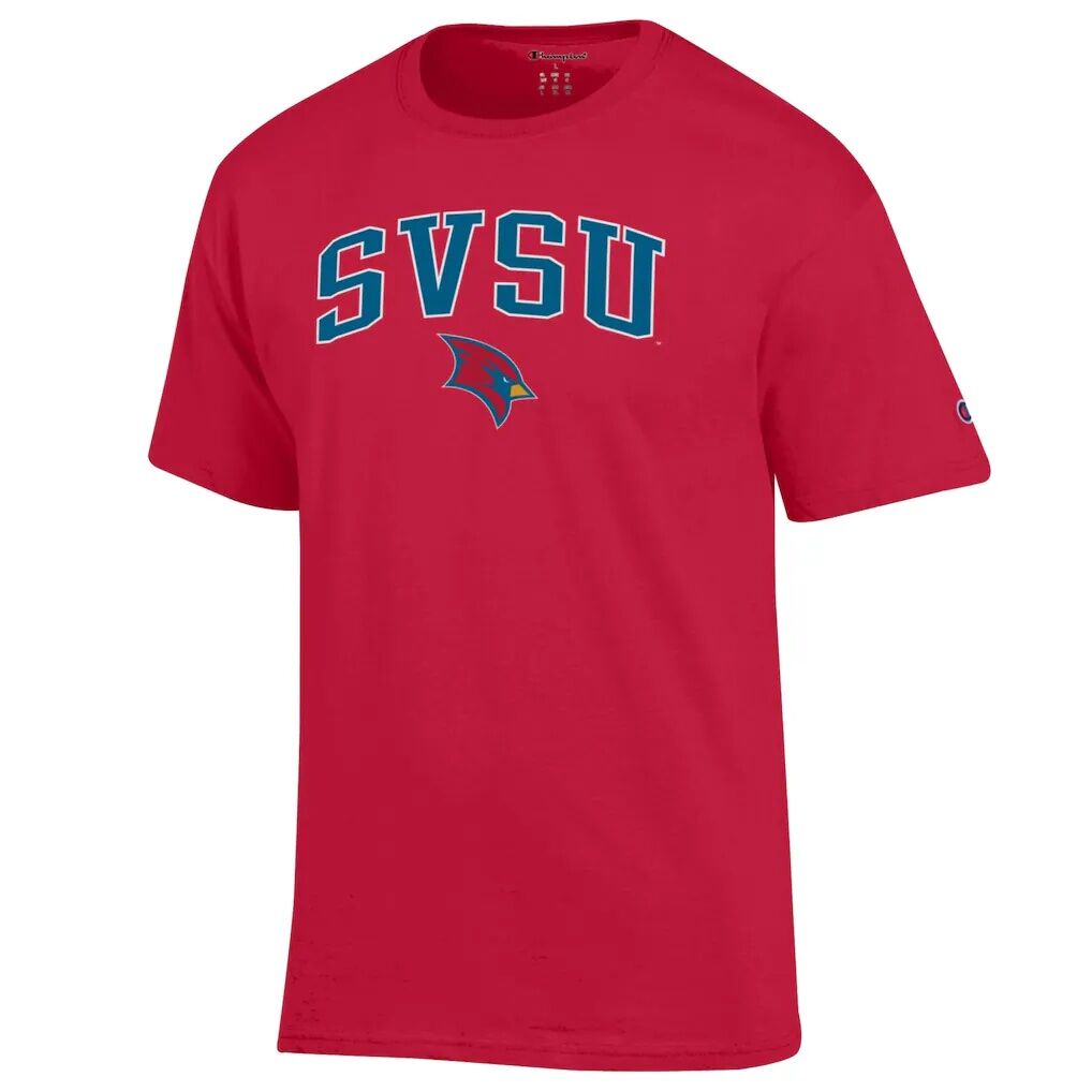 Saginaw Valley State Cardinals Champion  Campus T-Shirt - Scarlet