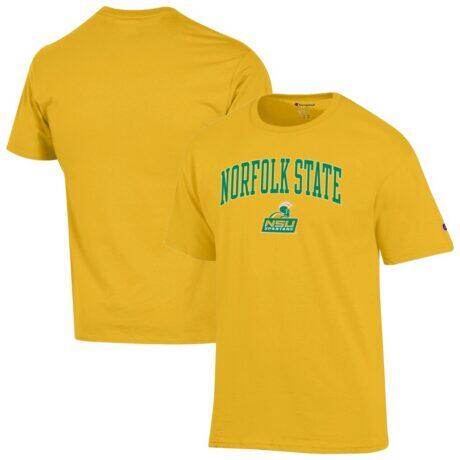 Norfolk State Spartans Champion Campus T-Shirt - Yellow - Front View