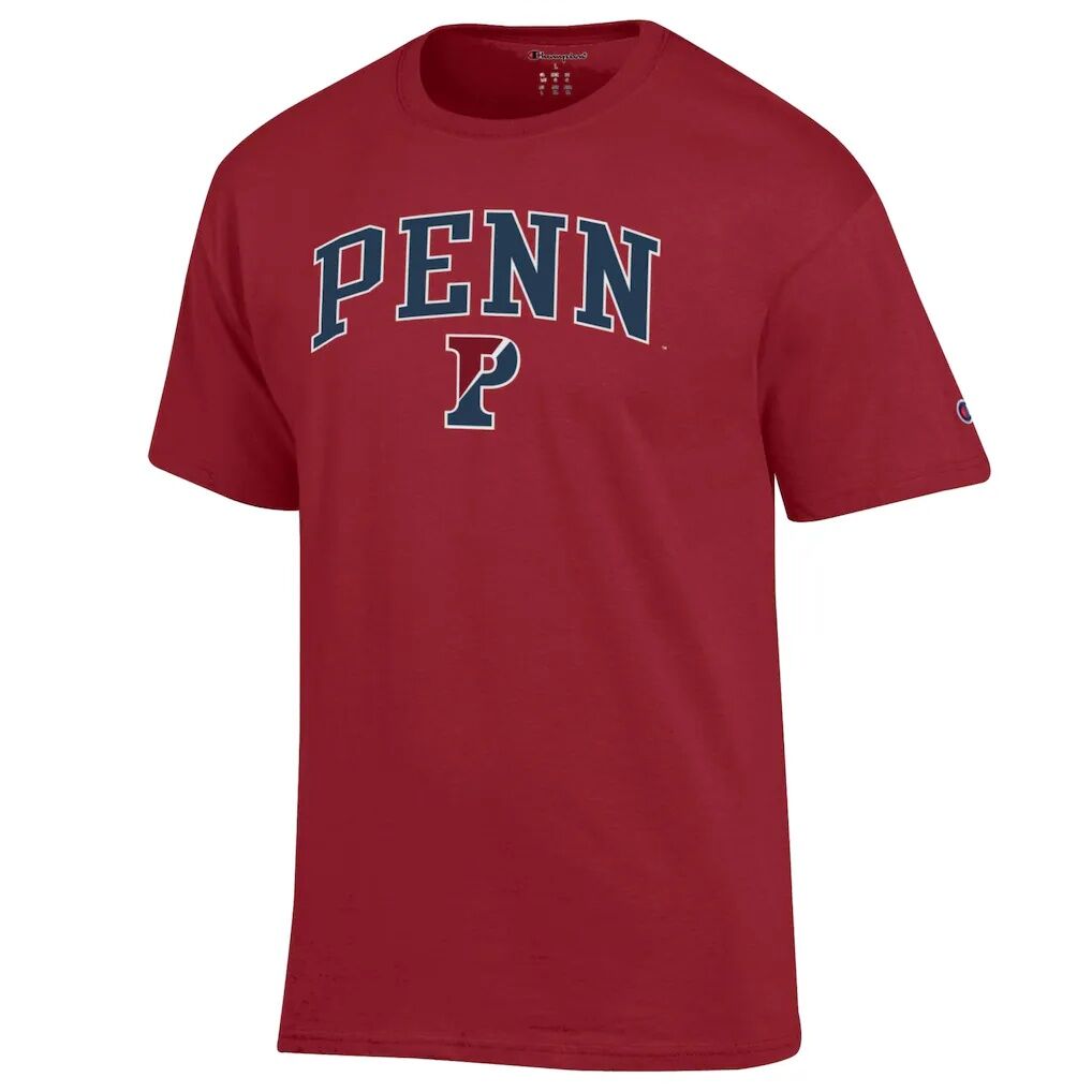 Pennsylvania Quakers Champion  Campus T-Shirt - Cardinal