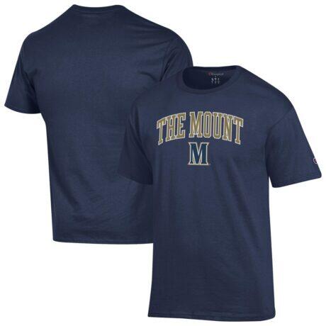 Mount St. Mary's Mountaineers Champion Campus T-Shirt - Navy - Front View