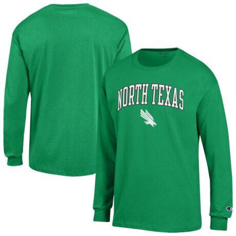 North Texas Mean Green Champion Campus Long-Sleeve T-Shirt - Green - Front View