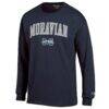 Moravian Greyhounds Champion Campus Long-Sleeve T-Shirt - Navy - Side View