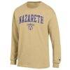 Nazareth University Golden Flyers Champion Campus Long-Sleeve T-Shirt - Gold - Side View