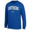 Southern Connecticut State Owls Champion Campus Long-Sleeve T-Shirt - Royal - Side View