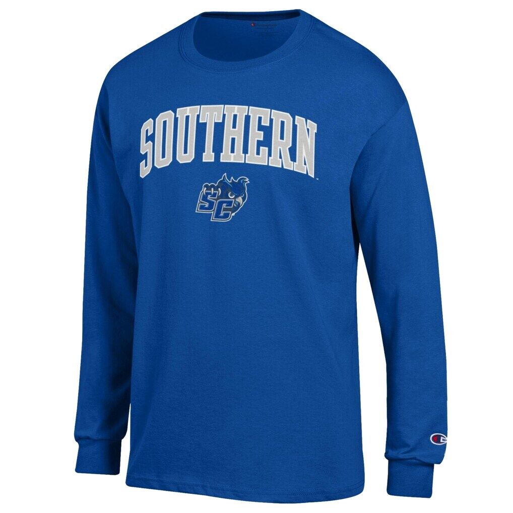 Southern Connecticut State Owls Champion  Campus Long-Sleeve T-Shirt - Royal