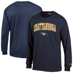 Tennessee Chattanooga Mocs Champion Campus Long-Sleeve T-Shirt - Navy - Front View