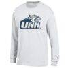 New Hampshire Wildcats Champion Campus Long-Sleeve T-Shirt - White - Side View