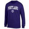 Portland Pilots Champion Campus Long-Sleeve T-Shirt - Purple - Side View