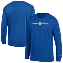 Rochester Yellow Jackets Champion Campus Long-Sleeve T-Shirt - Royal - Front View