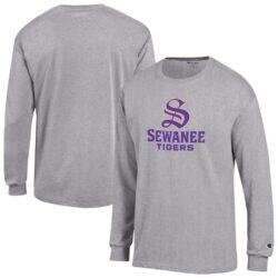 Sewanee Tigers Champion Campus Long-Sleeve T-Shirt - Gray - Front View