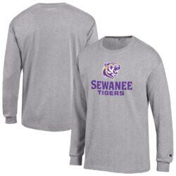 Sewanee Tigers Champion Campus Long-Sleeve T-Shirt - Gray - Front View